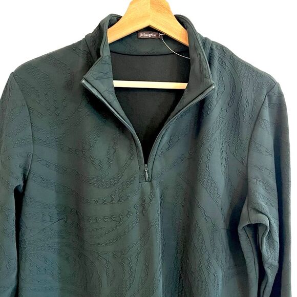 J. McLaughlin Womens Bedford Jacquard Dress Size XL Green Preppy Stretch Classic - Picture 3 of 9